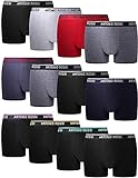FM London Antonio Rossi Fitted Boxer para Hombre, Mulitcolor, M, Pack of 12