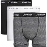 Calvin Klein Cotton Stretch, 3p Trunk, Bóxer para Hombre